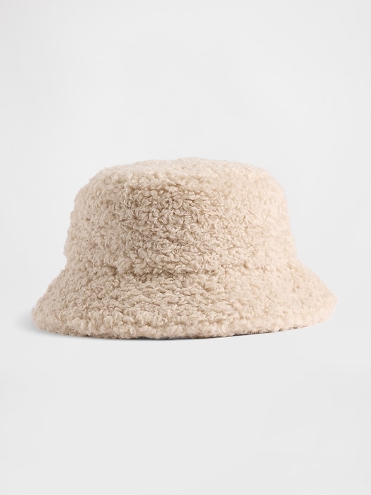 kinder-sherpa-bucket-hat aus recyceltem material