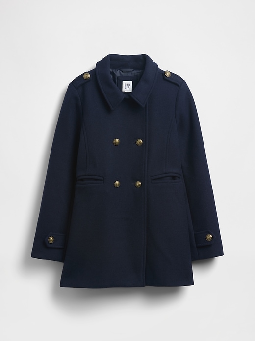 kinder-peacoat aus wollmischung