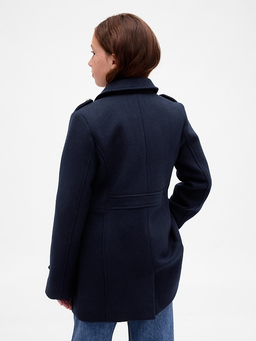 kinder-peacoat aus wollmischung