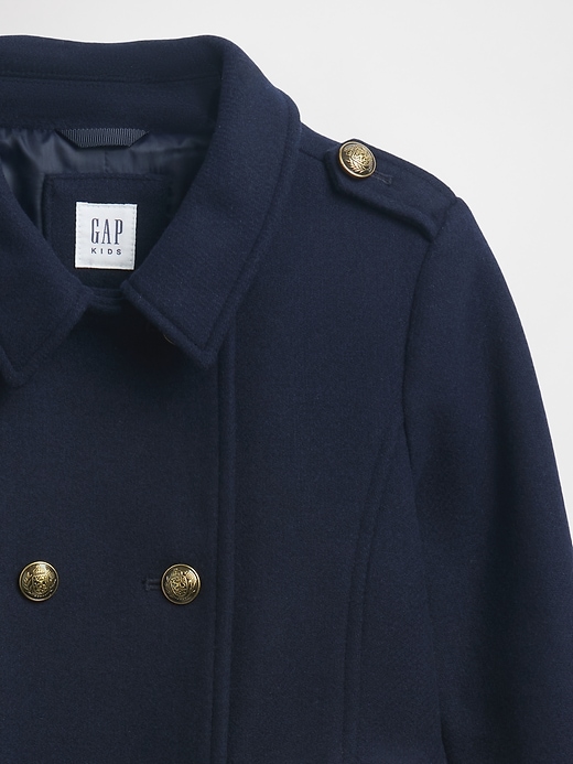kinder-peacoat aus wollmischung