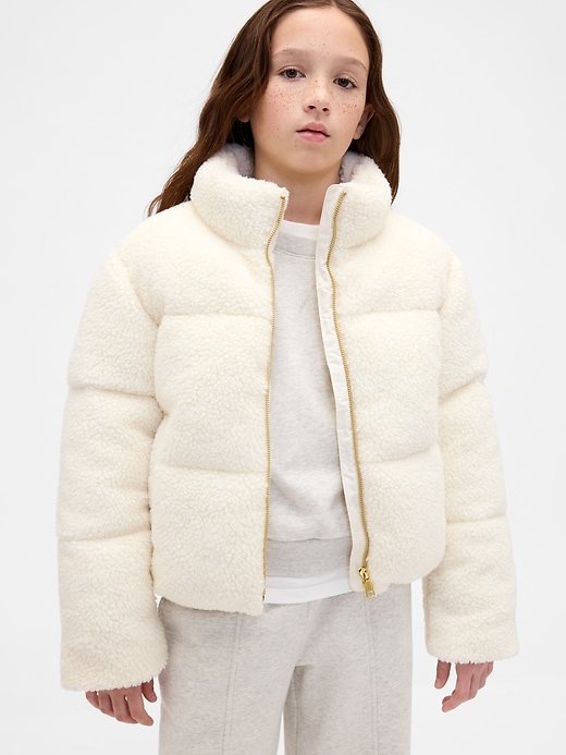 sherpa-steppjacke für kinder