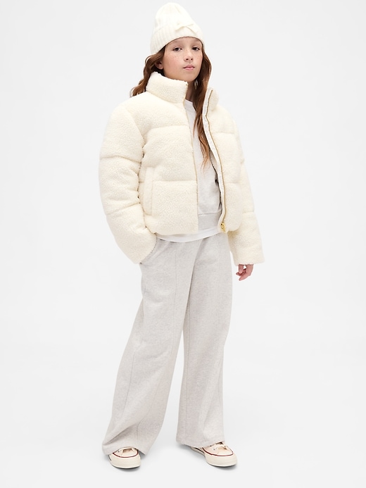 sherpa-steppjacke für kinder