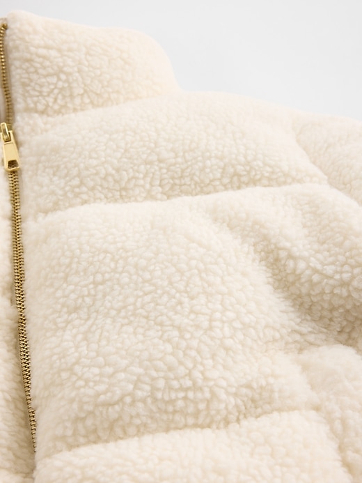 sherpa-steppjacke für kinder