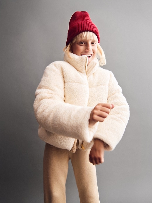 sherpa-steppjacke für kinder