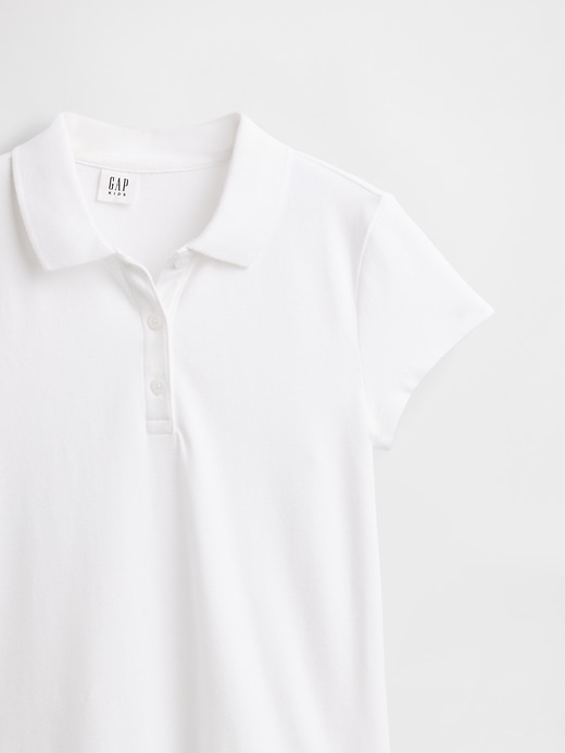 polo-kleid mit tiefer taille für kinderuniform