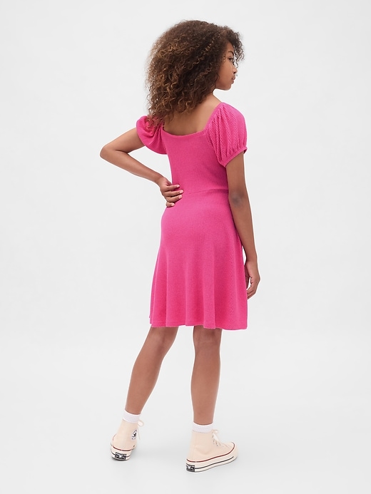 kinderkleid mit gerafften rippen