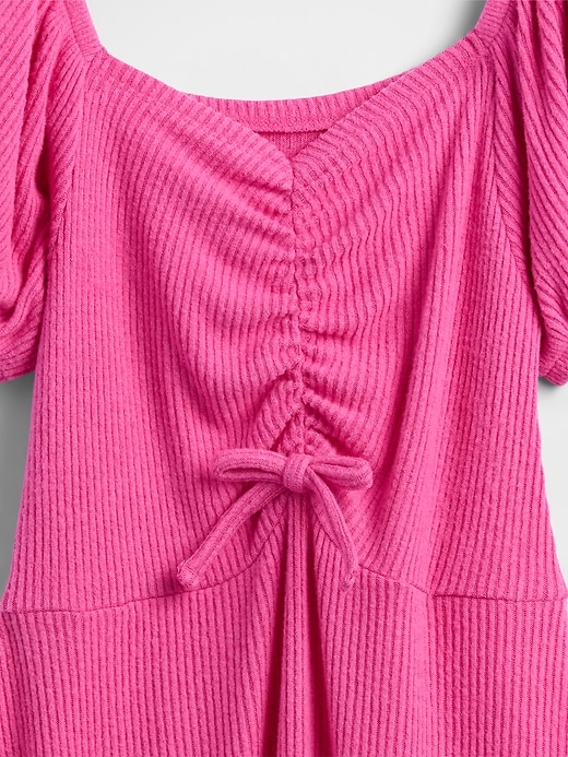 kinderkleid mit gerafften rippen