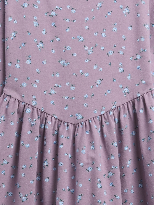 jerseykleid für kinder mit eckigem ausschnitt