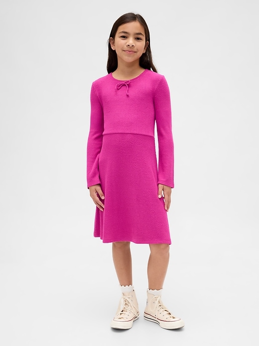kinderkleid aus weichem rippengewebe