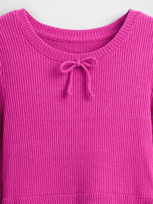 kinderkleid aus weichem rippengewebe