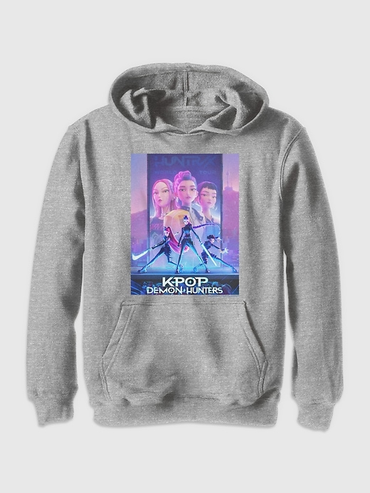 kinder-sweatshirt mit k-pop-dämonenjäger-poster