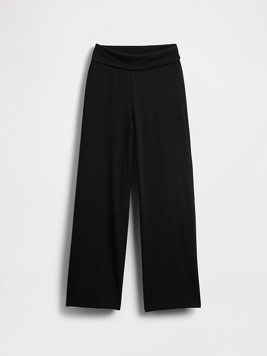 leggings für kinder mit weitem bein und umklappbarem bein