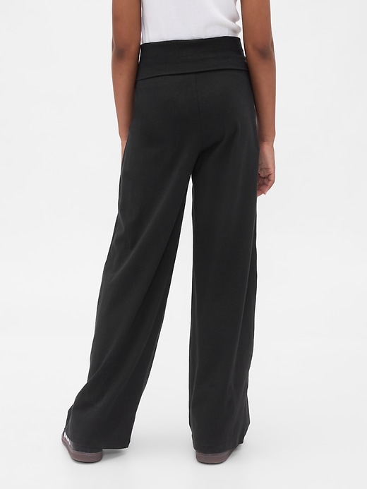 leggings für kinder mit weitem bein und umklappbarem bein