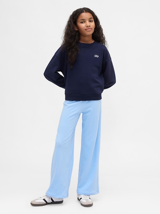 leggings für kinder mit weitem bein und umklappbarem bein