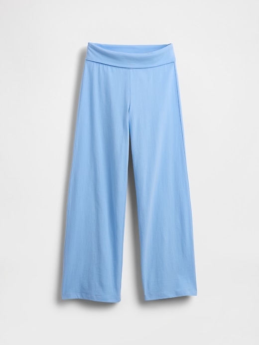 leggings für kinder mit weitem bein und umklappbarem bein