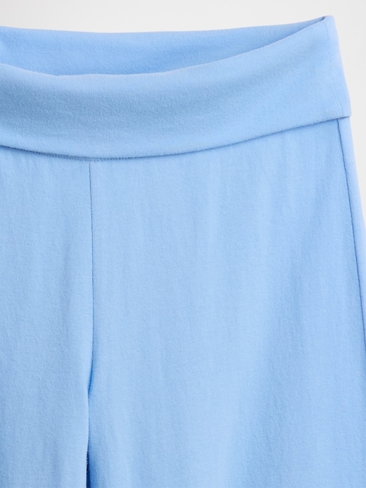 leggings für kinder mit weitem bein und umklappbarem bein