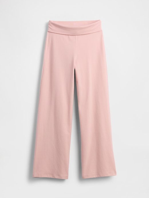 leggings für kinder mit weitem bein und umklappbarem bein