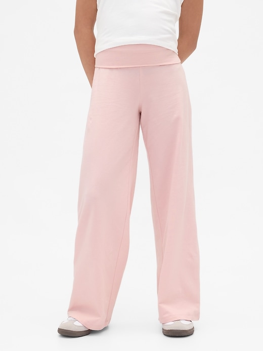 leggings für kinder mit weitem bein und umklappbarem bein