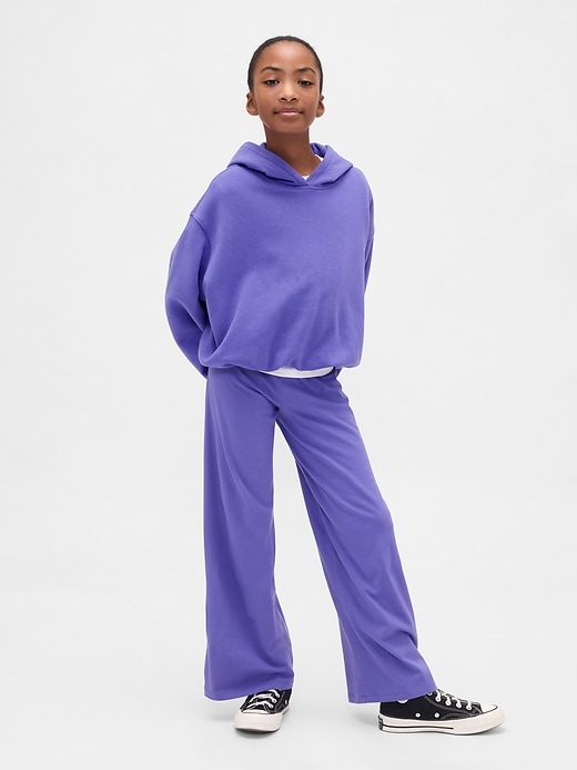 leggings für kinder mit weitem bein und umklappbarem bein