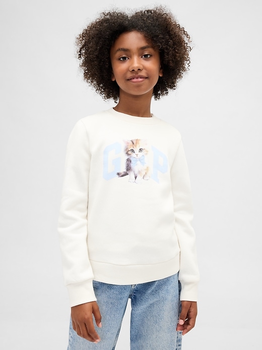 kinder-sweatshirt mit grafiklogo