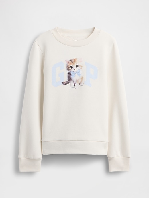 kinder-sweatshirt mit grafiklogo