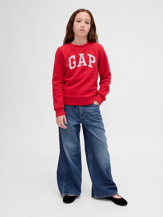 kinder-sweatshirt mit grafiklogo