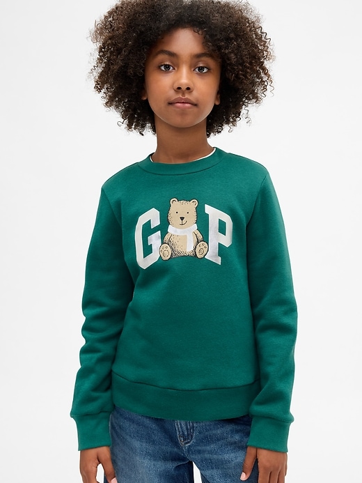 kinder-sweatshirt mit grafiklogo