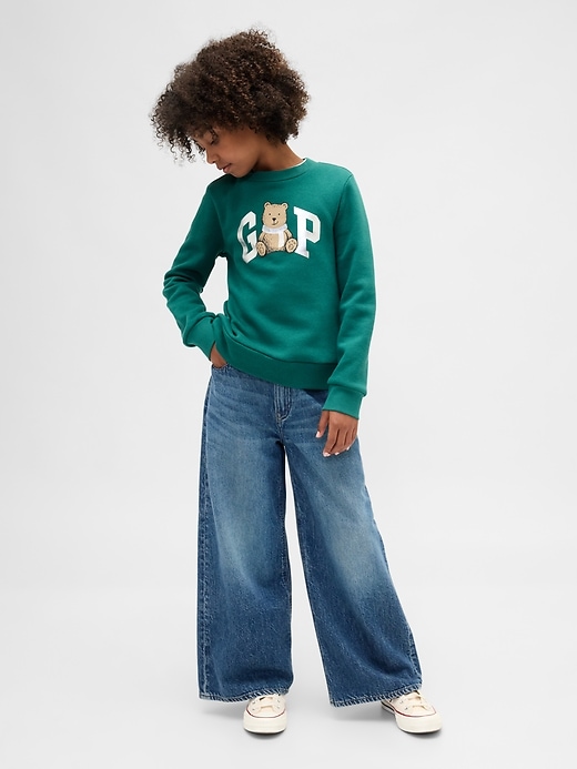 kinder-sweatshirt mit grafiklogo