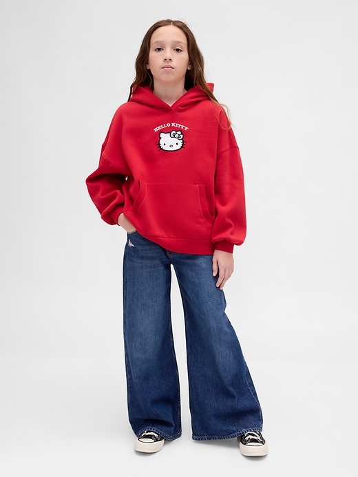 vintagesoft oversized hello kitty hoodie für kinder