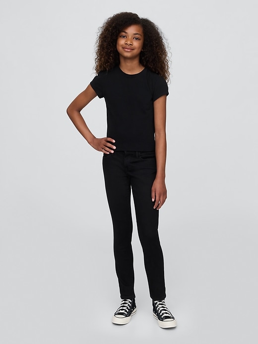 kinder-skinny-jeans mit mittelhohem bund