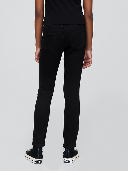 kinder-skinny-jeans mit mittelhohem bund