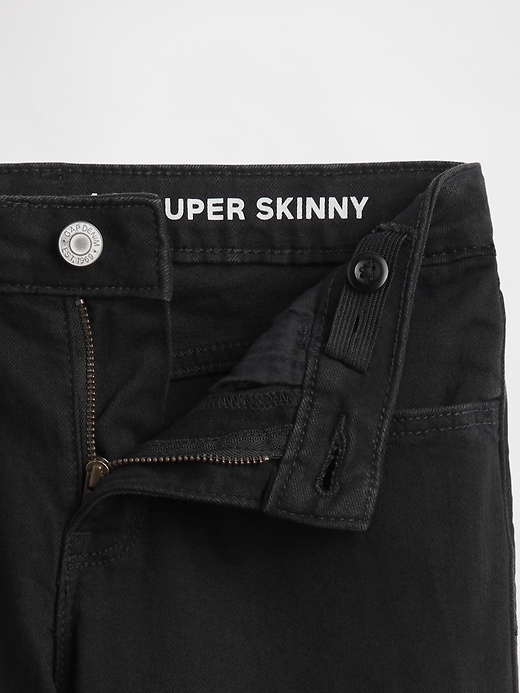 kinder-skinny-jeans mit mittelhohem bund