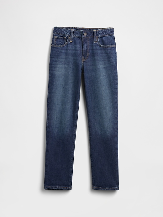 kinder-jeans mit mittelhohem bund girlfriend-style