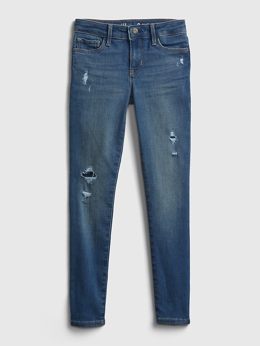 kinder-super-skinny-jeans mit mittelhohem bund.