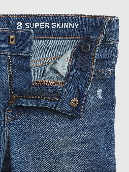 kinder-super-skinny-jeans mit mittelhohem bund.