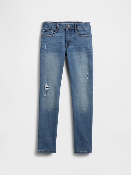kinder-super-skinny-jeans mit mittelhohem bund.