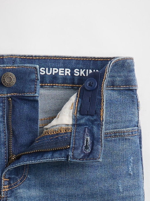 kinder-super-skinny-jeans mit mittelhohem bund.