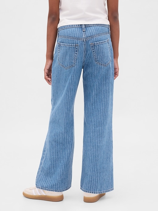 kinder-jeans mit niedrigem bund weitem bein