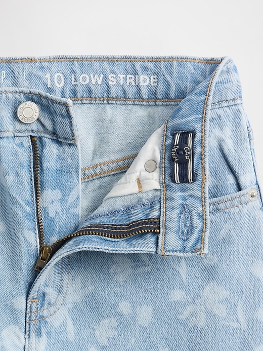 kinder-jeans mit niedrigem bund weitem bein