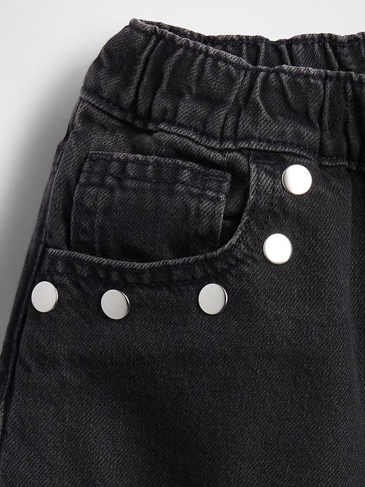 kinder-jeans mit hohem bund und nieten easy barrel jeans