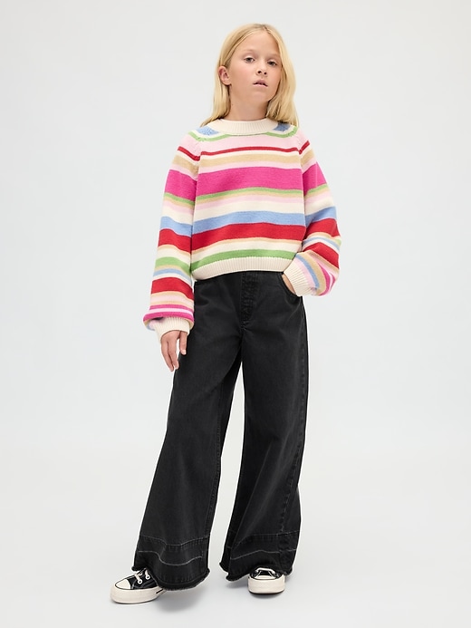 kinder-jeans mit niedrigem bund und baggy-style