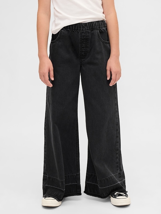 kinder-jeans mit niedrigem bund und baggy-style