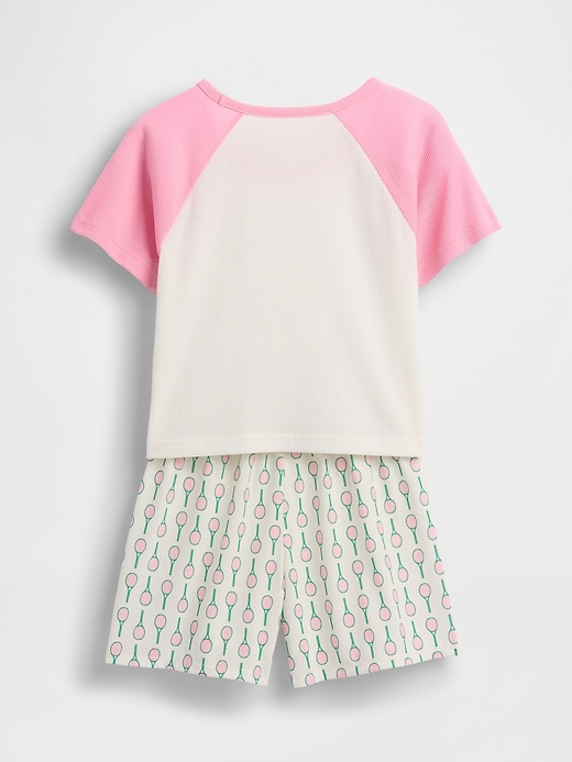 gap × disney kinder-pyjama-shorts-set aus recyclingmaterial