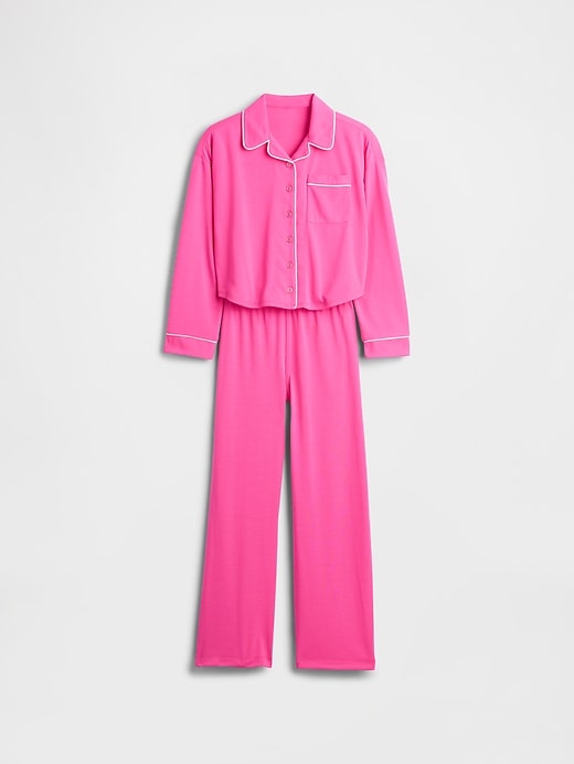 kinder-pyjama-set aus recycelten materialien