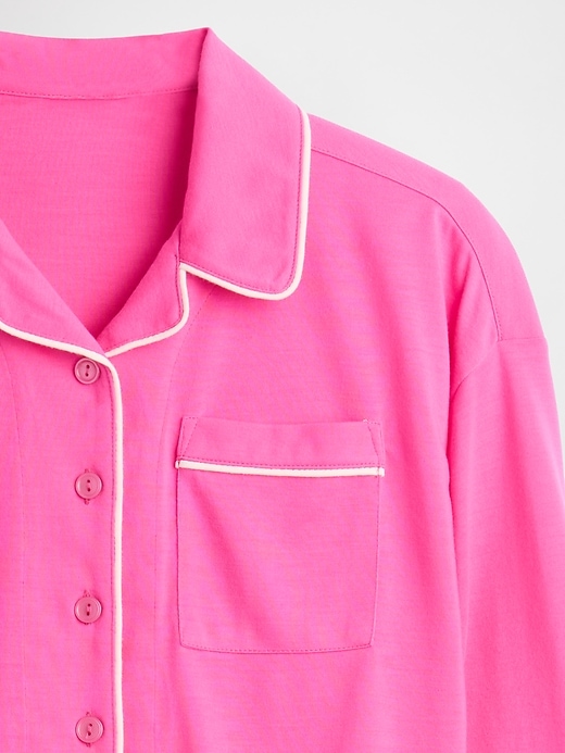 kinder-pyjama-set aus recycelten materialien