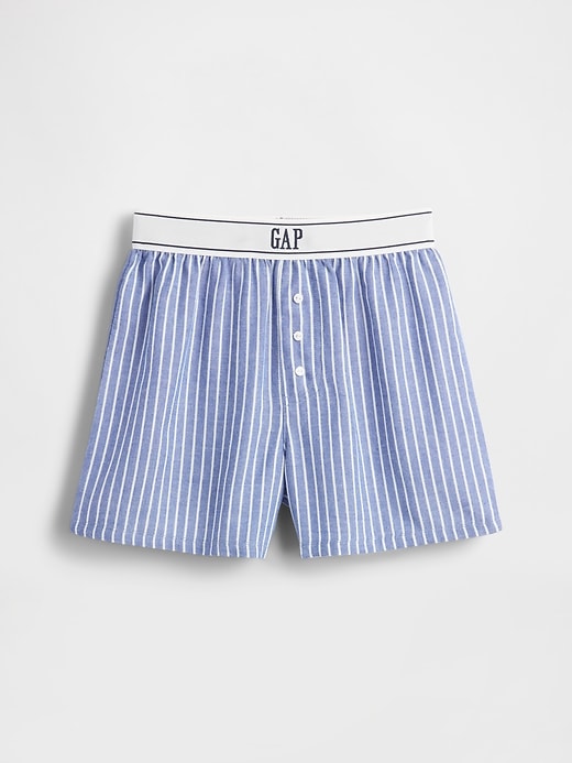 kinder-pyjama-boxershorts aus recyceltem flanell