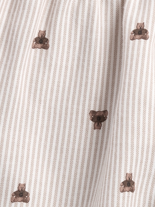 kinder-pyjama-boxershorts aus recyceltem flanell