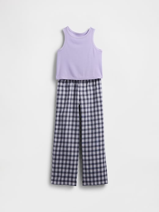 kinder-pyjama-set aus recyceltem material