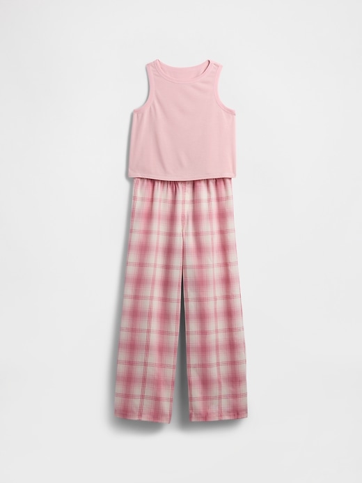 kinder-pyjama-set aus recyceltem material