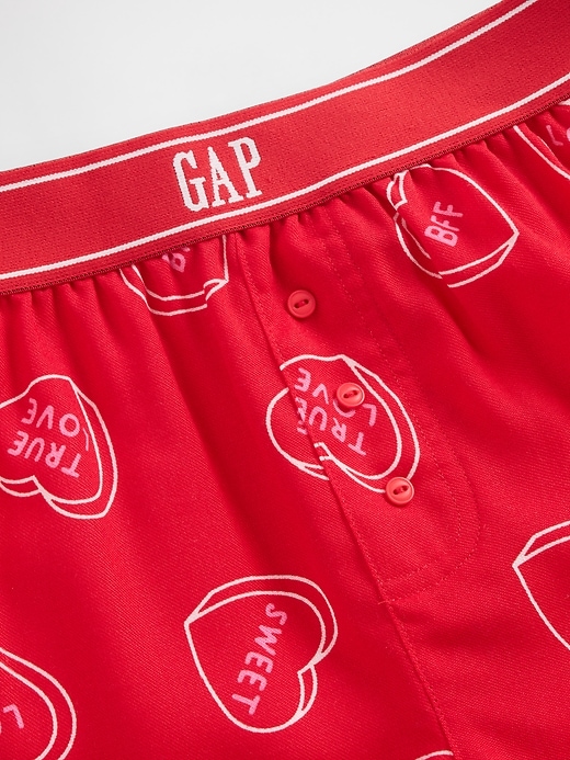 kinder-pyjama-boxershorts aus recyceltem flanell